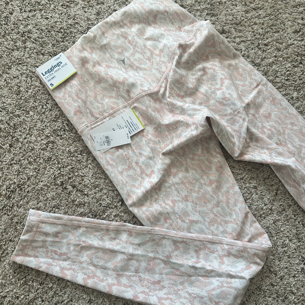 Light Pink and White Leggings